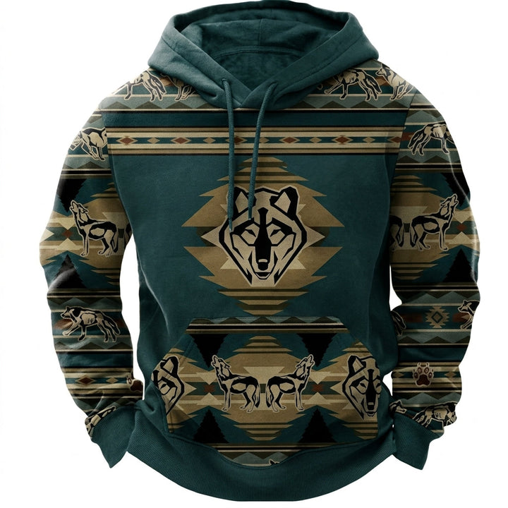 Mens Longline Ribbed Cuff Everyday Hoodie