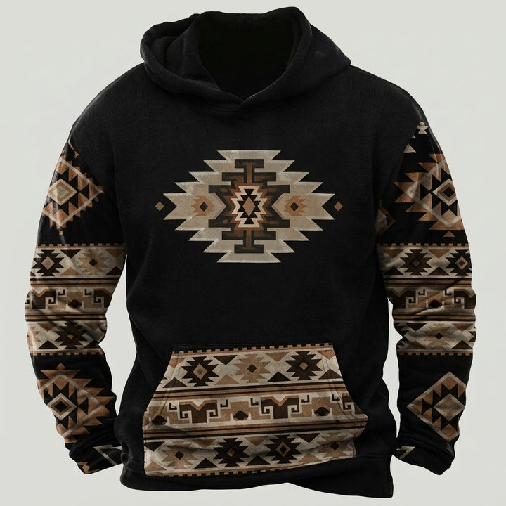 Mens Longline Ribbed Cuff Everyday Hoodie