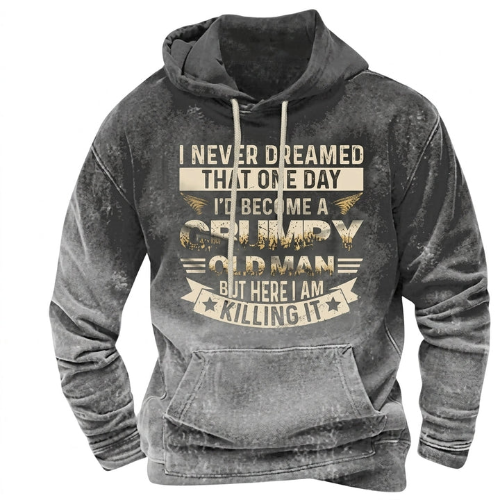 Mens Longline Ribbed Cuff Everyday Hoodie