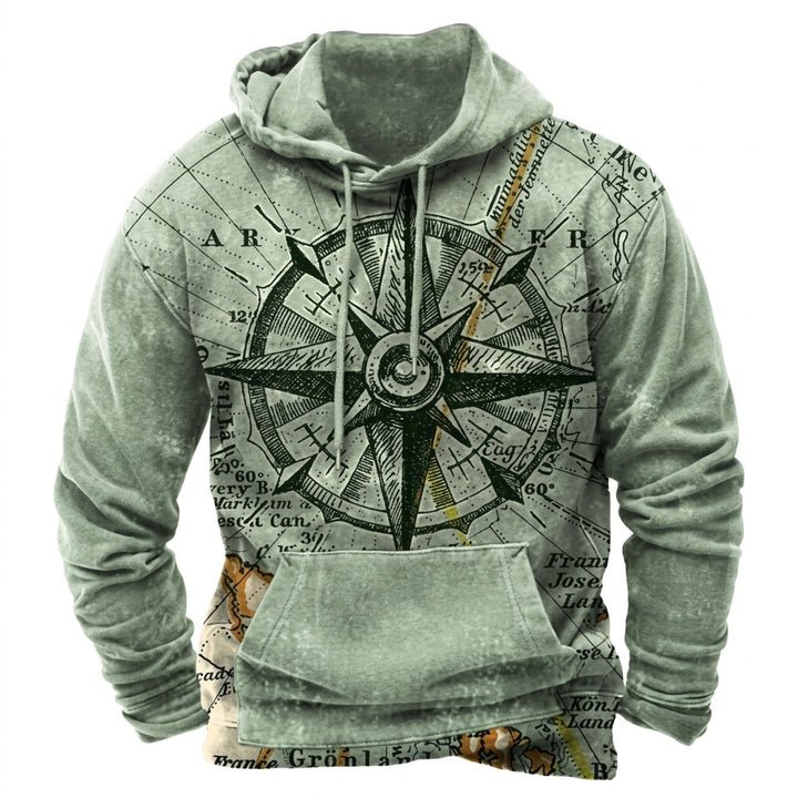 Mens Longline Ribbed Cuff Everyday Hoodie