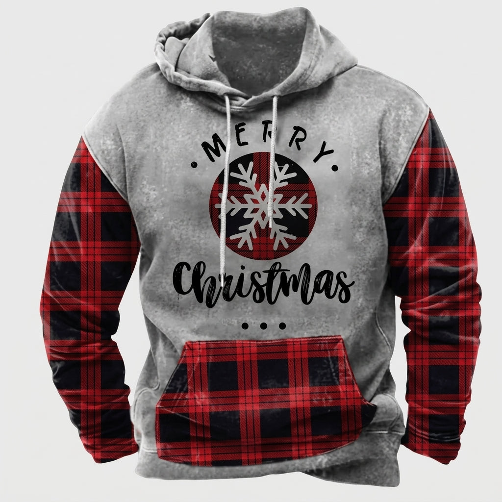 Mens Longline Ribbed Cuff Everyday Hoodie
