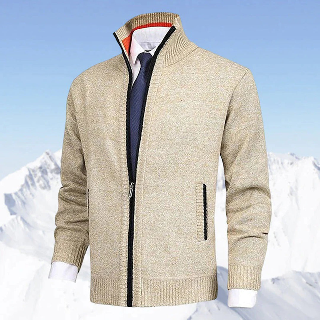 Mens Long Sleeve Zip Front Everyday Gilet