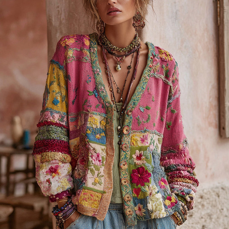 Womens Textured Cardigan
