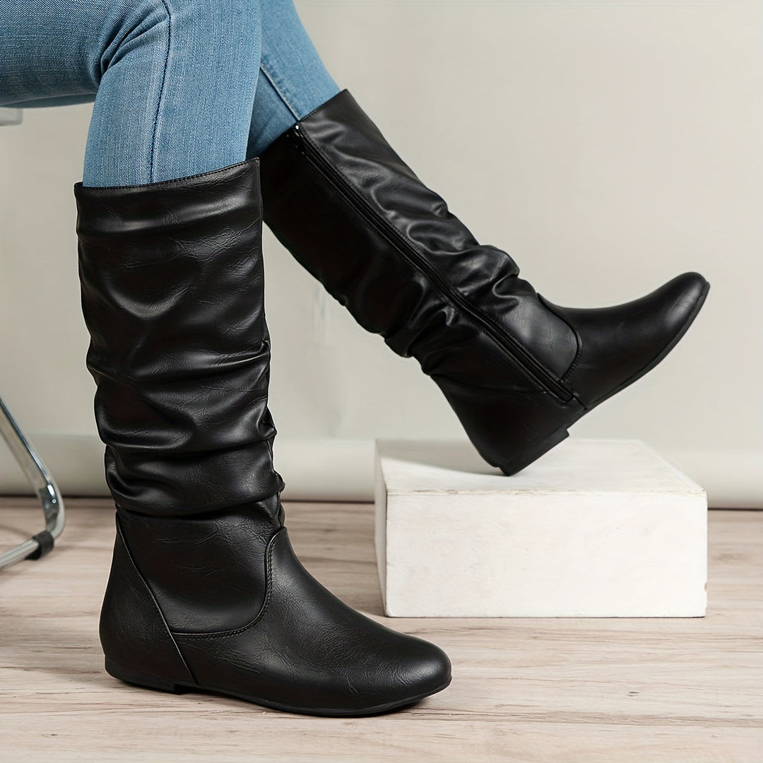 Zip Front Boots