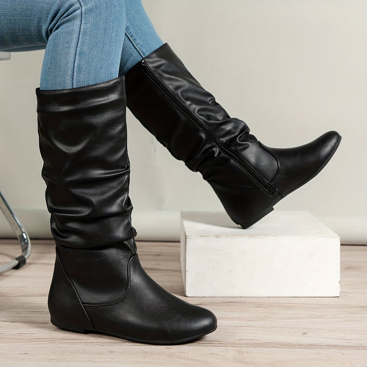 Zip Front Boots