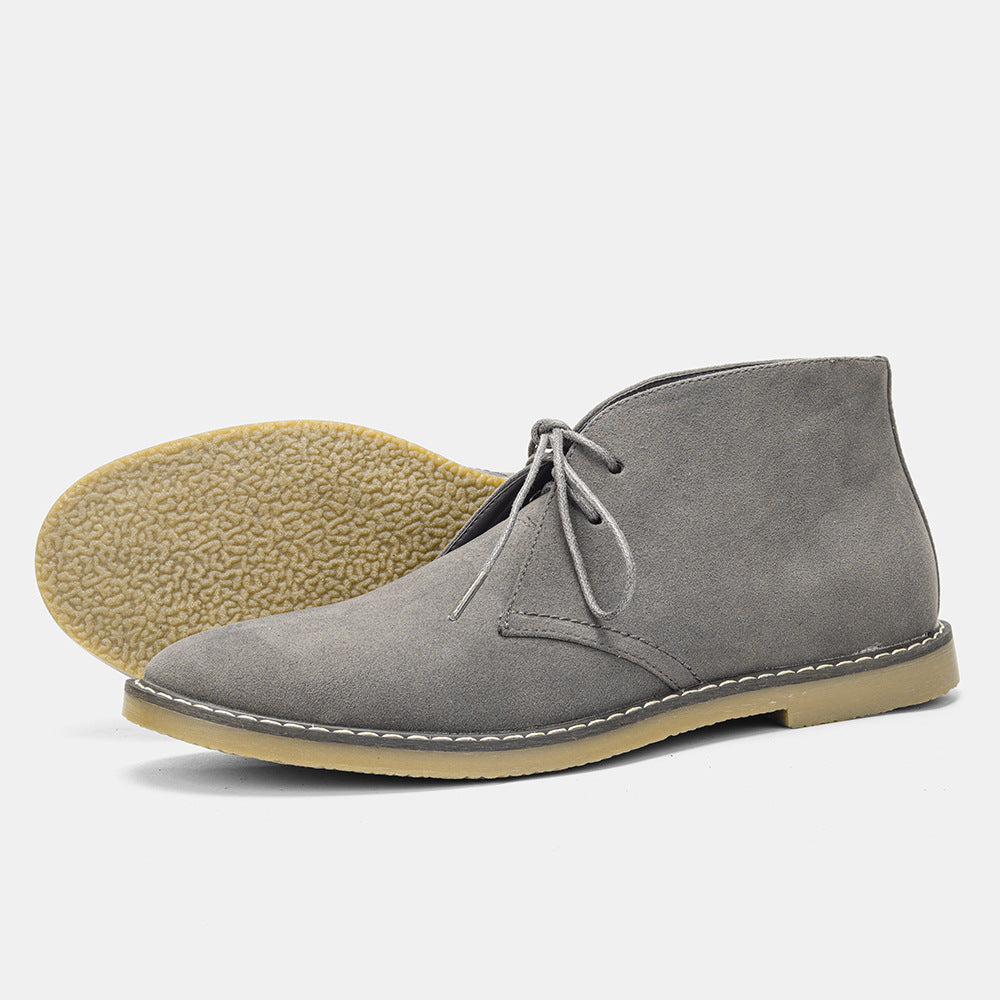 Mens Vintage Leather Chukka Ankle Boots