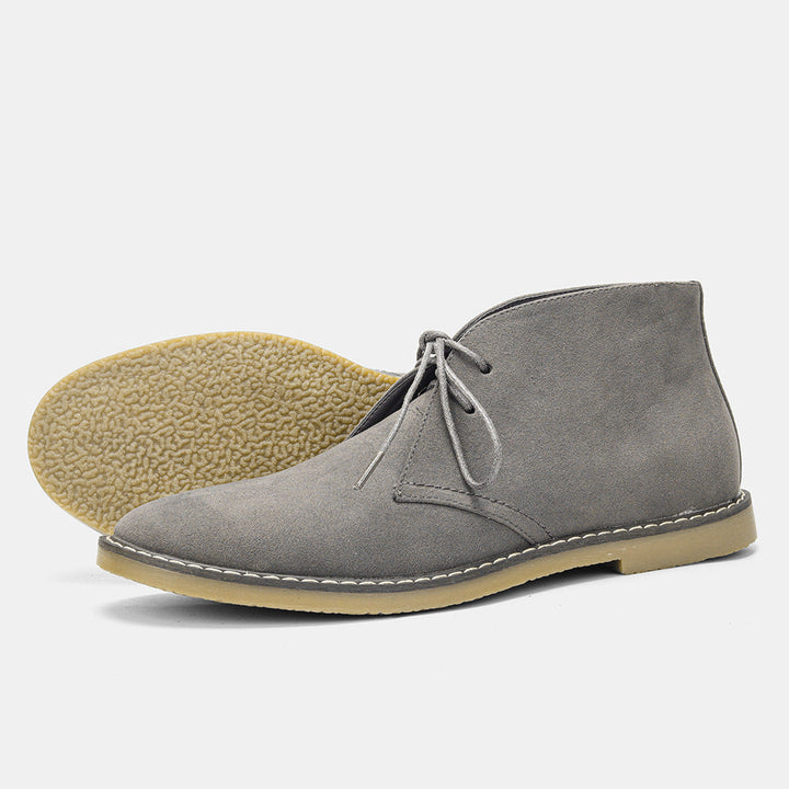 Mens Vintage Leather Chukka Ankle Boots