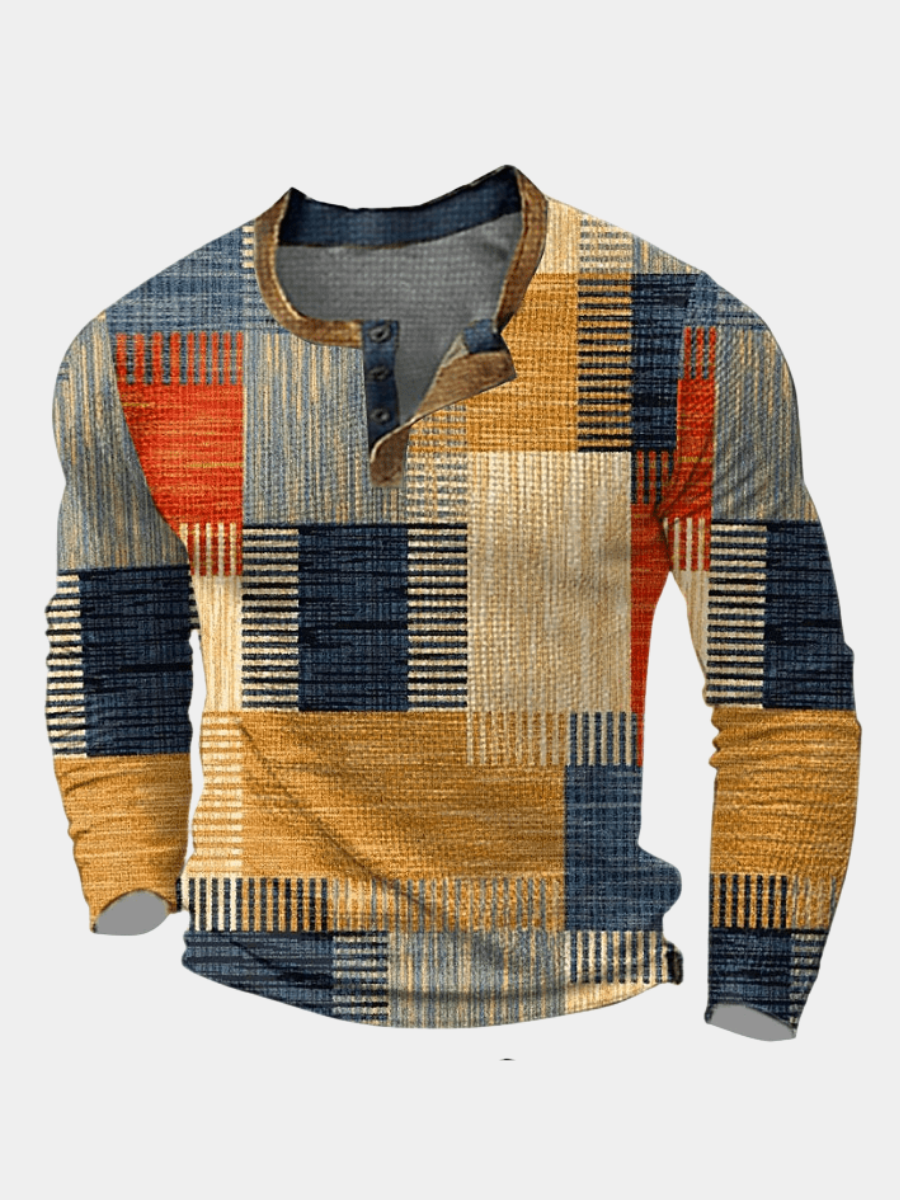 Mens Long Sleeve Ribbed Cuff Everyday Patch Pocket Shirt