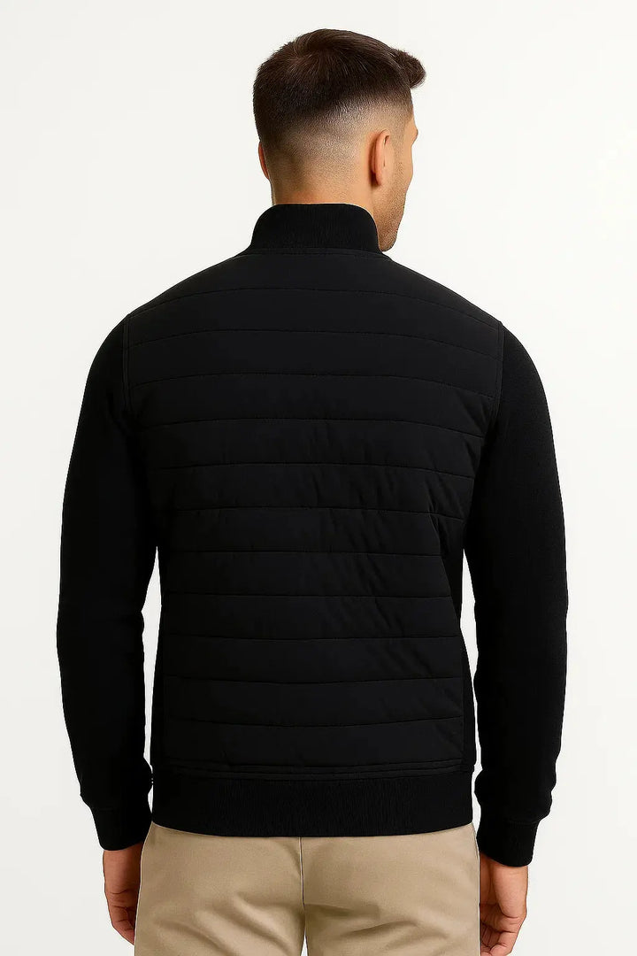 Mens Hybrid Quilted Knit Sleeve Jacket