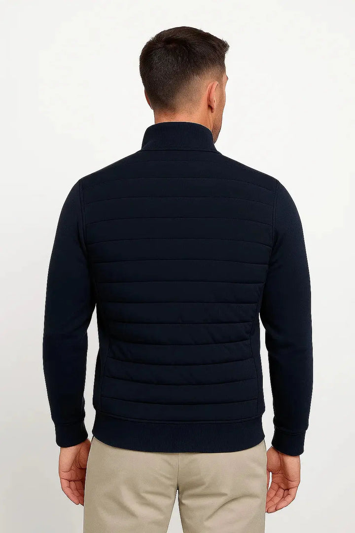 Mens Hybrid Quilted Knit Sleeve Jacket