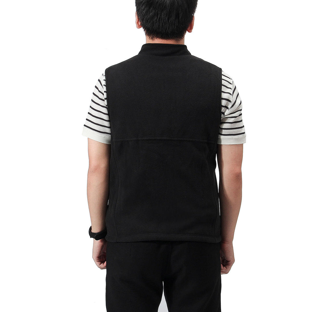 Mens Heated Fleece Zip Gilet