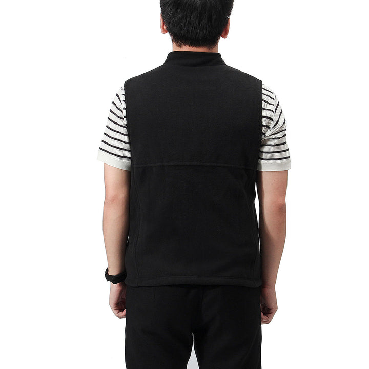 Mens Heated Fleece Zip Gilet