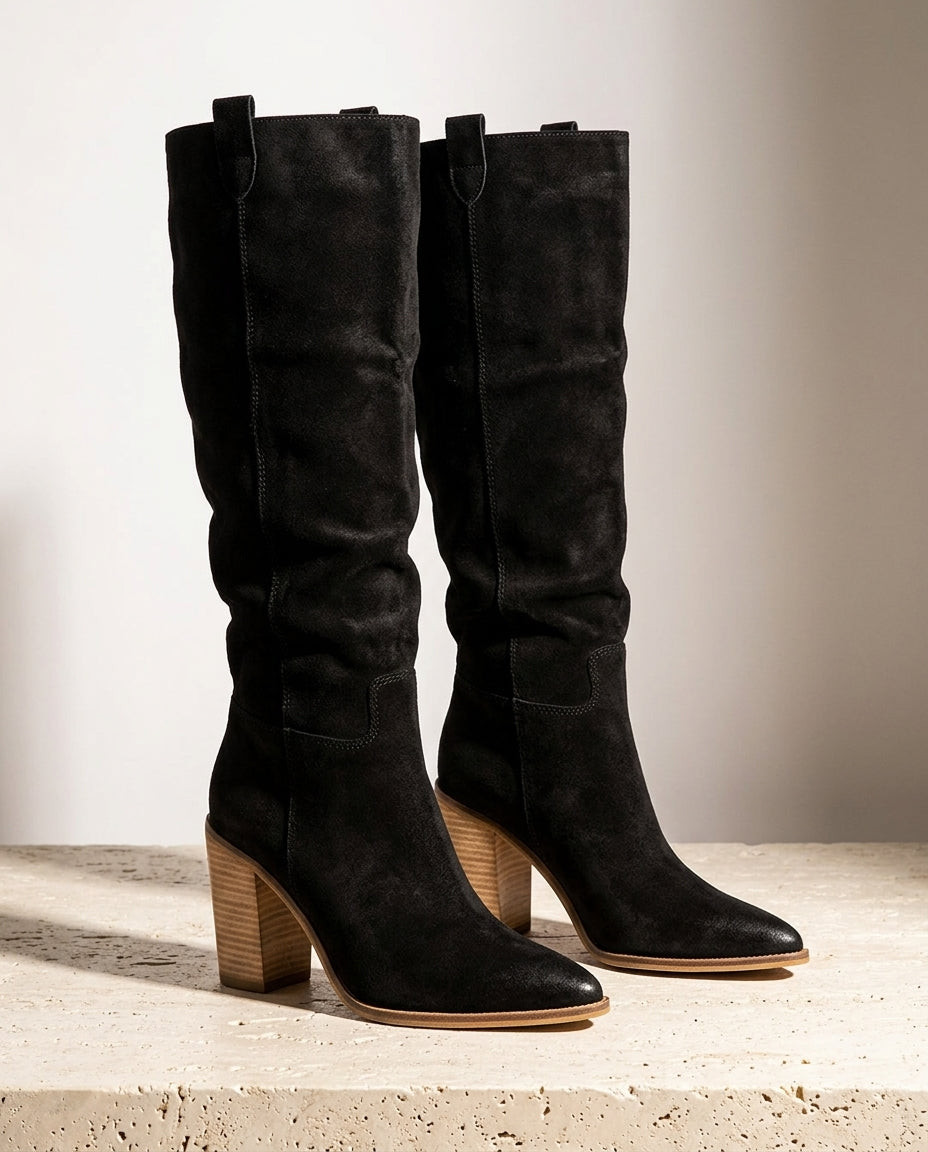 Womens Faux Suede Boots