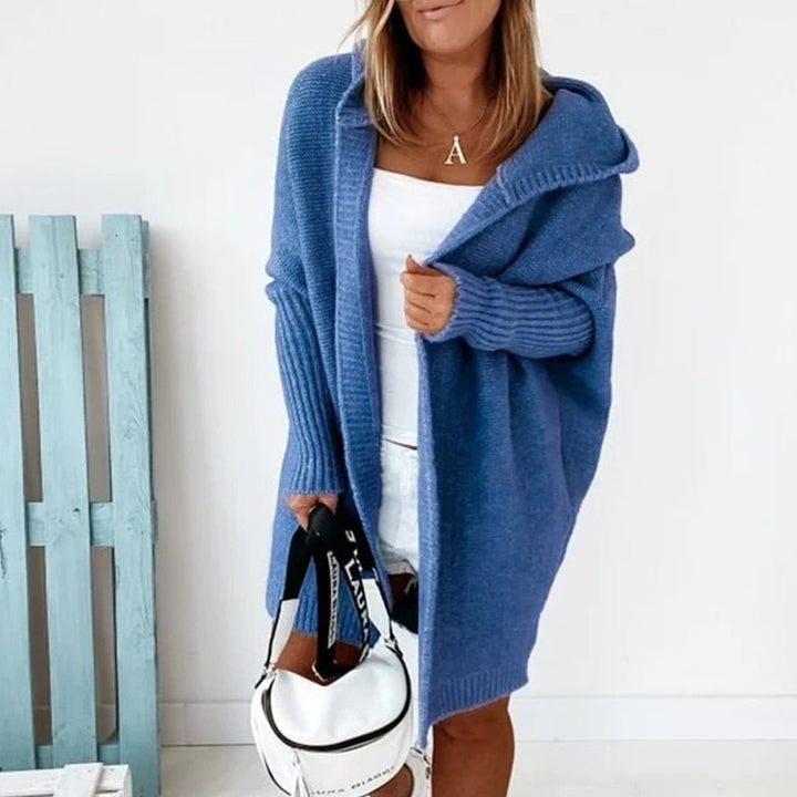 Womens Oversized Warm Hooded Cardigan