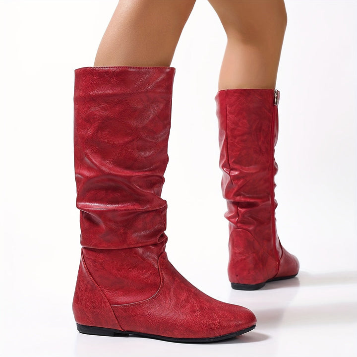 Zip Front Boots