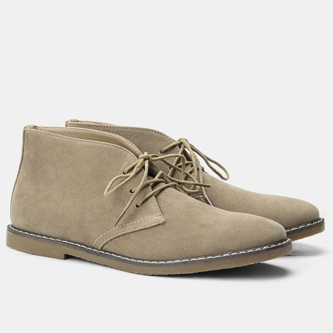 Mens Vintage Leather Chukka Ankle Boots