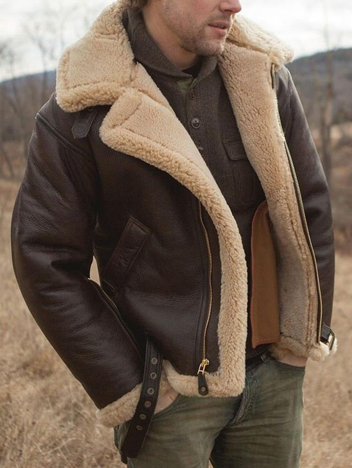 Mens Faux Leather Jacket