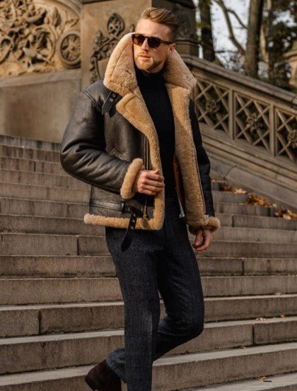 Mens Faux Leather Jacket