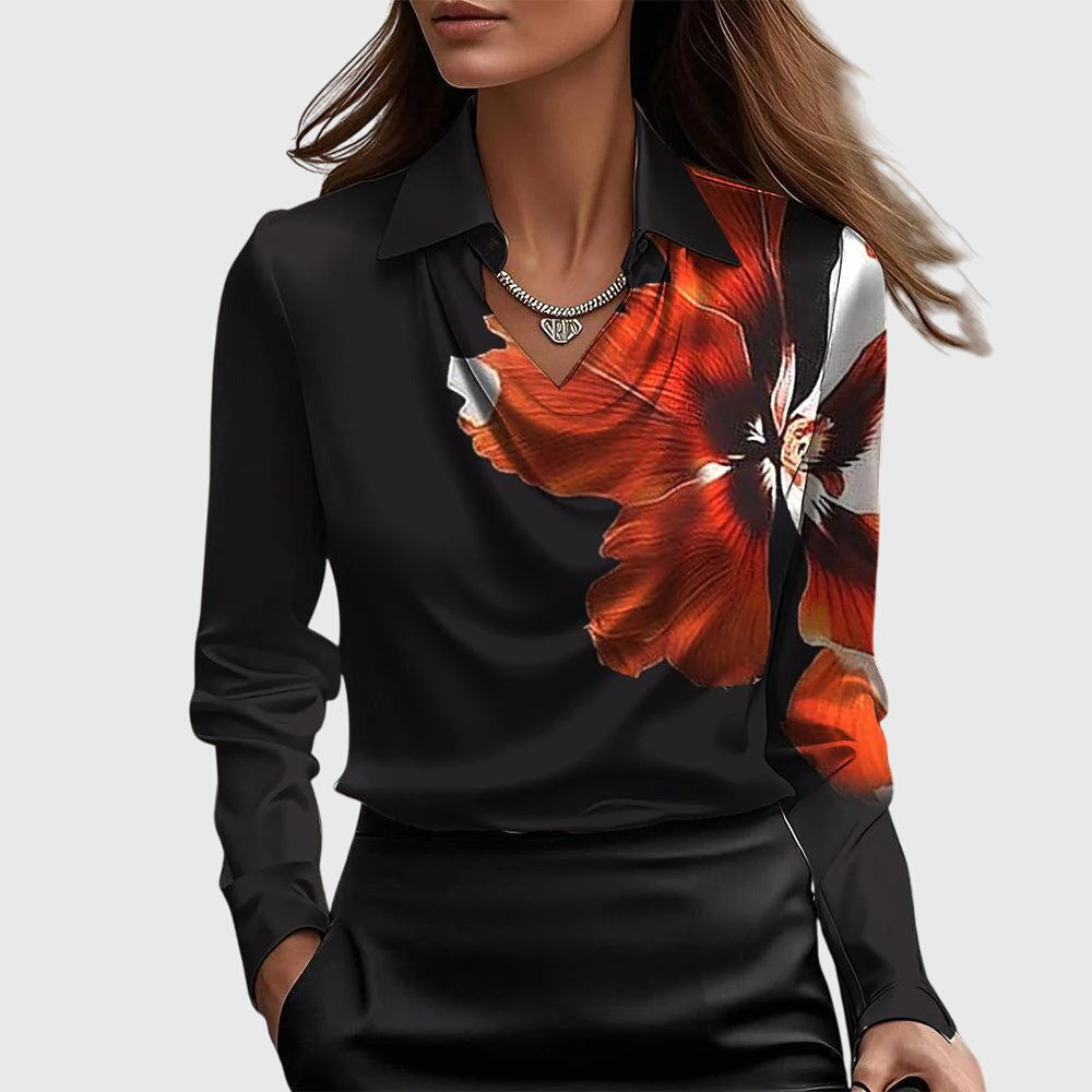 Naomi | Elegant Satin Blouse