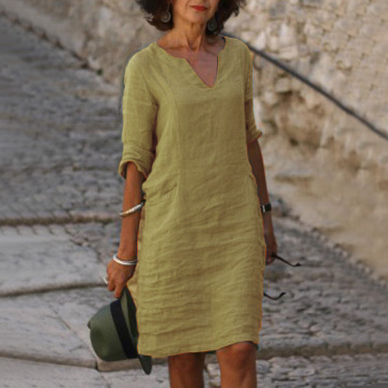Molly | Elegant Dress with V-Neck
