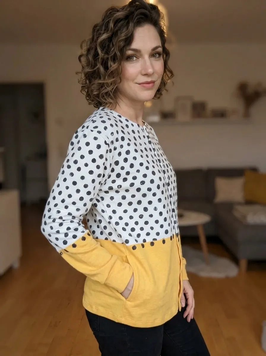 Womens Ribbed Cardigan