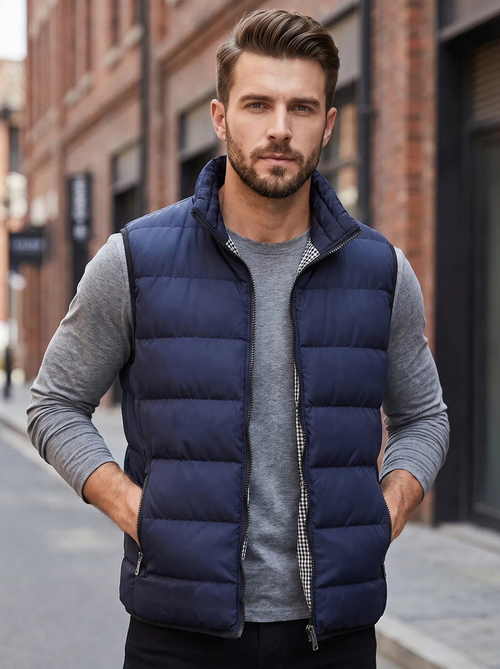 Mens Hooded Lightweight Quilted Gilet
