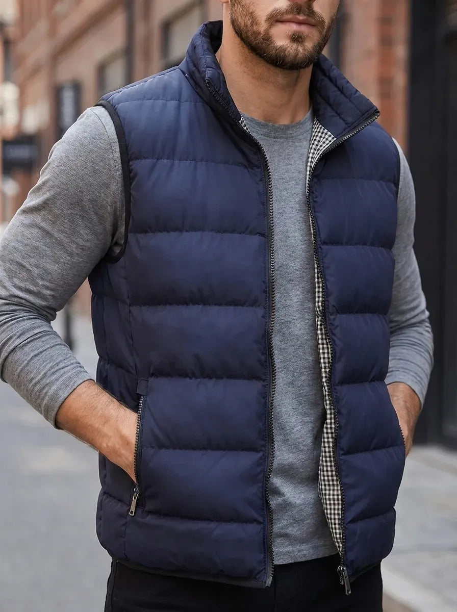 Mens Hooded Lightweight Quilted Gilet