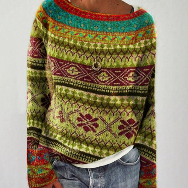 Anita | Printed Knit Sweater