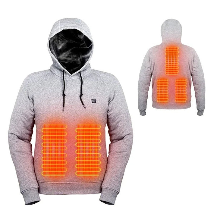 Mens Heated Fleece Lined Hoodie
