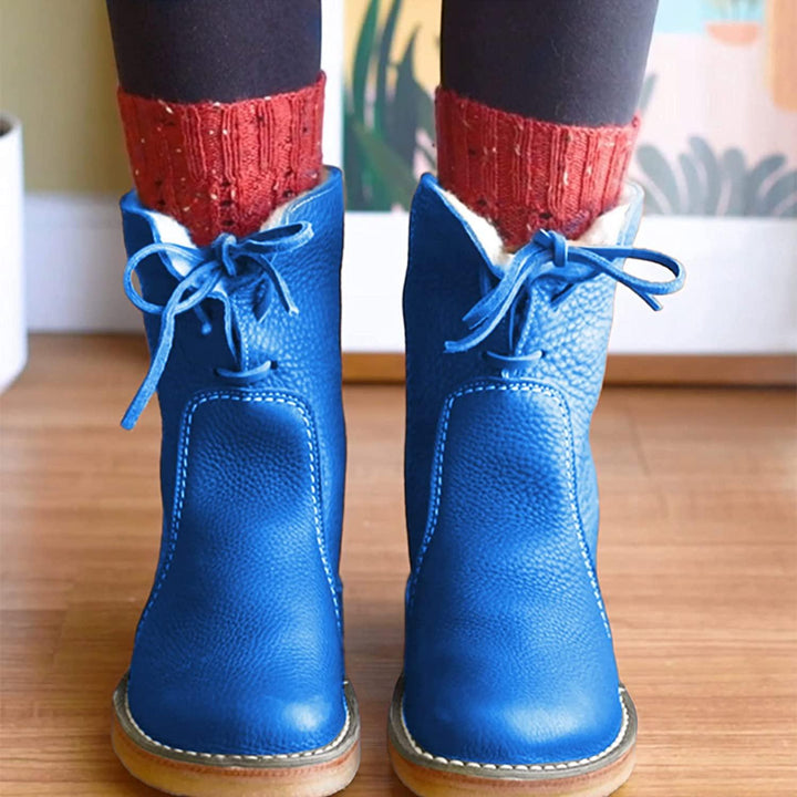 Womens Zip Front Waterproof Winter Boots