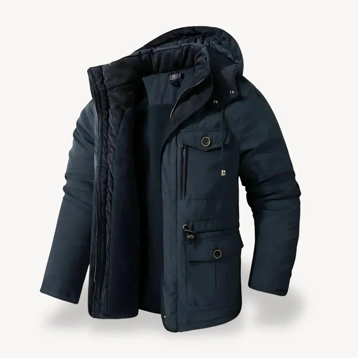 Mens Rugged Fleece Lined Winter Jacket