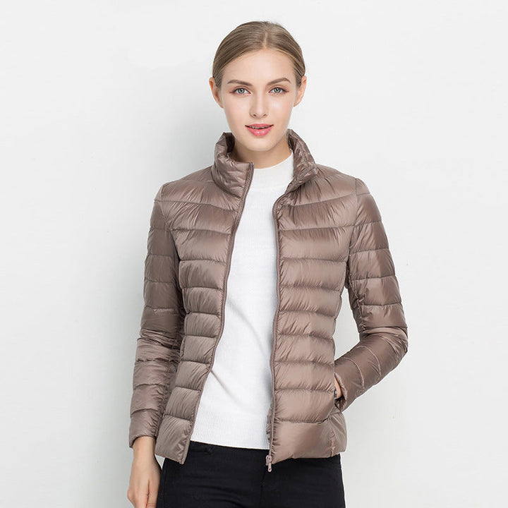 Womens Zip Front Quilted Jacket