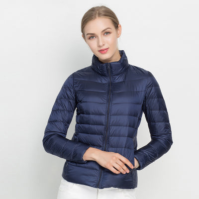 Womens Zip Front Quilted Jacket