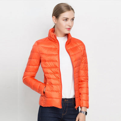 Womens Zip Front Quilted Jacket