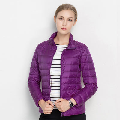 Womens Zip Front Quilted Jacket