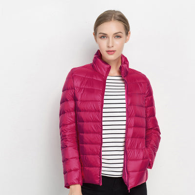 Womens Zip Front Quilted Jacket