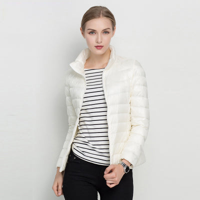 Womens Zip Front Quilted Jacket