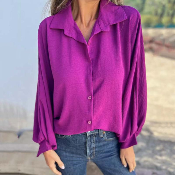Iskra | Elegant Button-Up Blouse