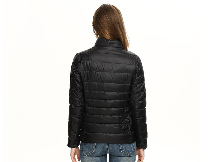 Womens Zip Front Quilted Jacket