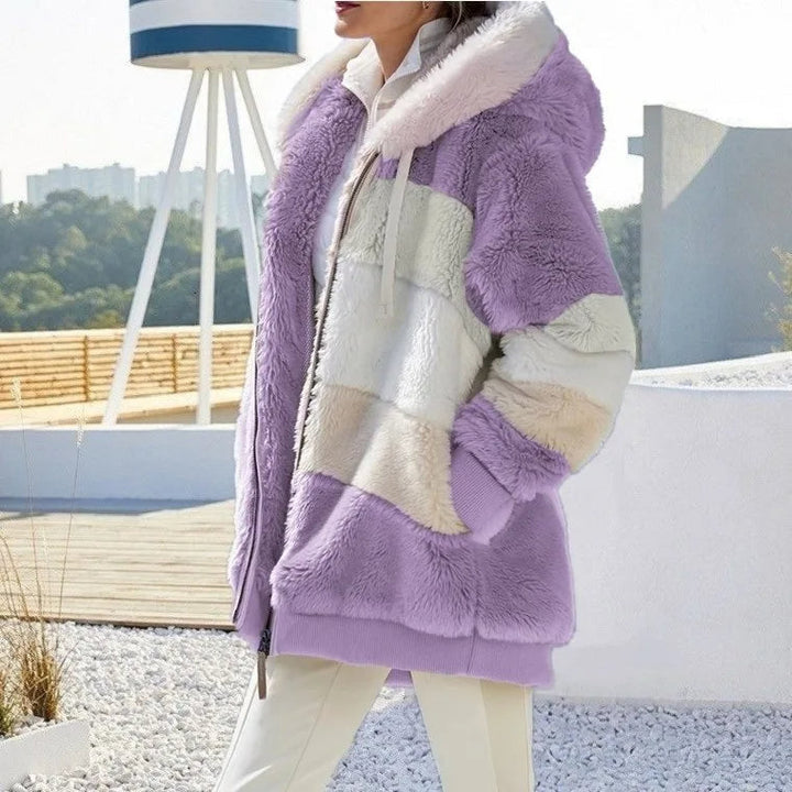 Alexa | Winter Jacket with Hood and Zipper