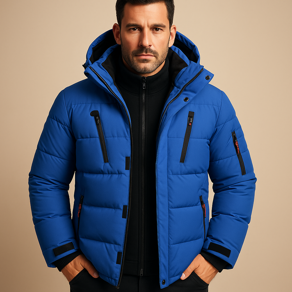 Mens Hooded Thick Padded Puffer Jacket