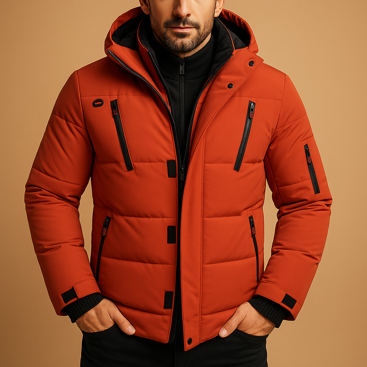 Mens Hooded Thick Padded Puffer Jacket