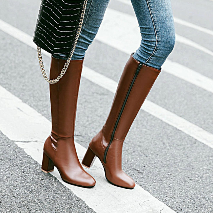 Womens Zip Front Boots
