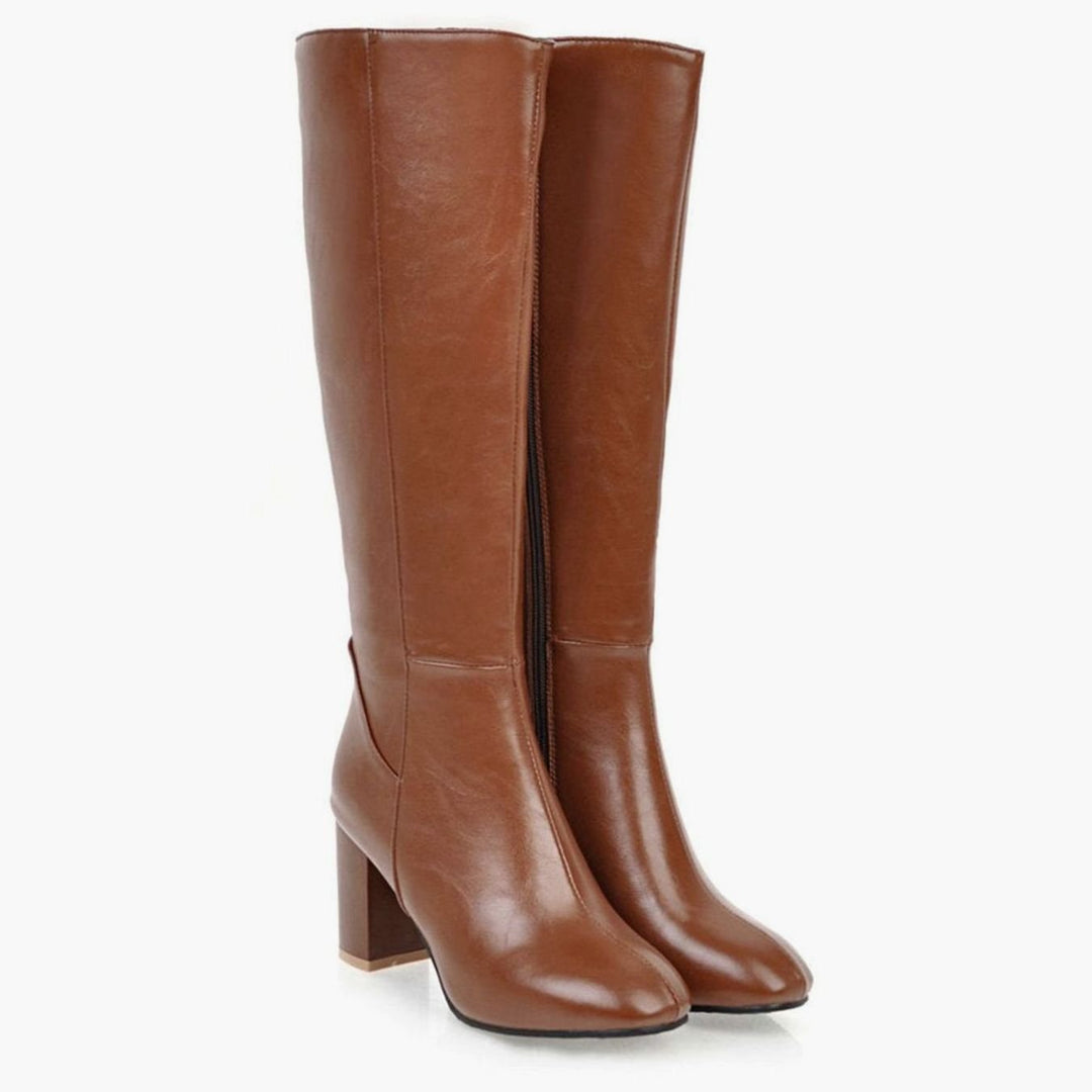 Womens Zip Front Boots
