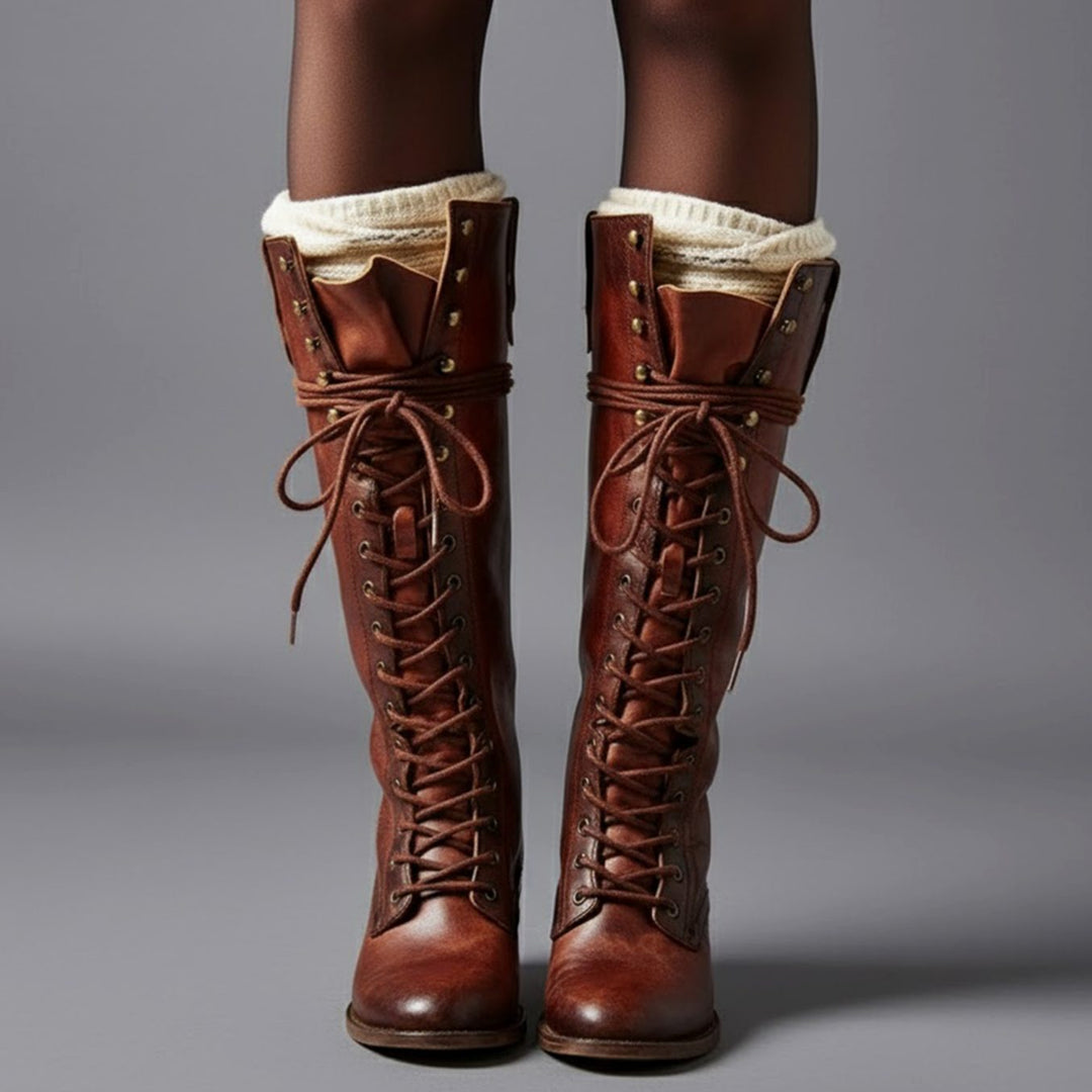 Womens Zip Front Boots