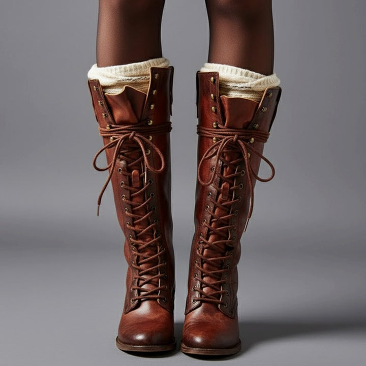 Womens Zip Front Boots