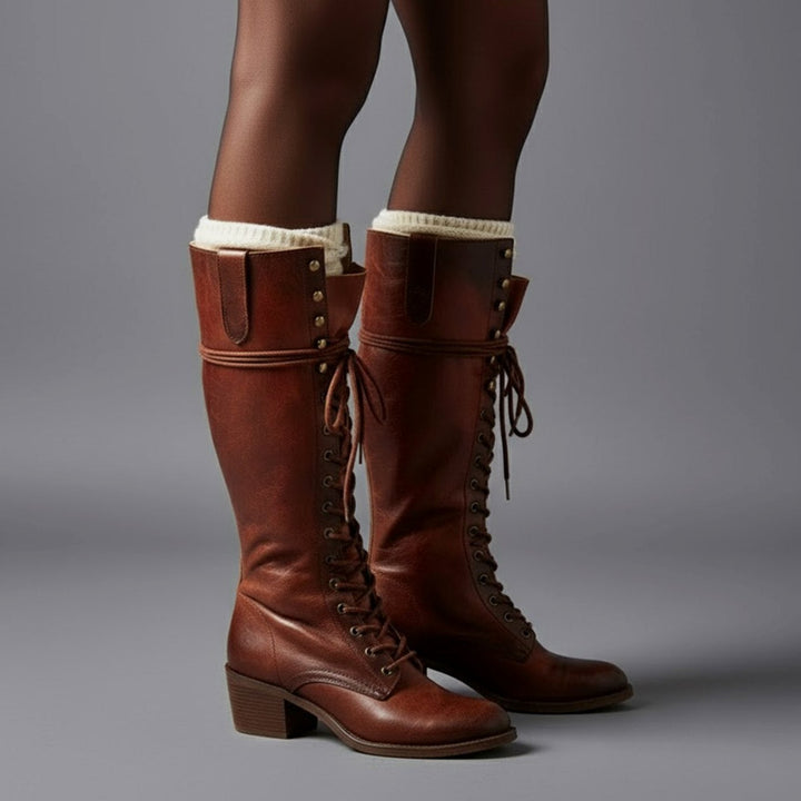 Womens Zip Front Boots