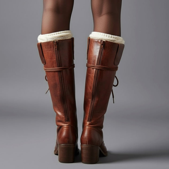 Womens Zip Front Boots